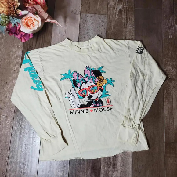 Disney Collection by Neff Minnie Mouse Long Sleeve T-Shirt Women's Size XS - Picture 10 of 13